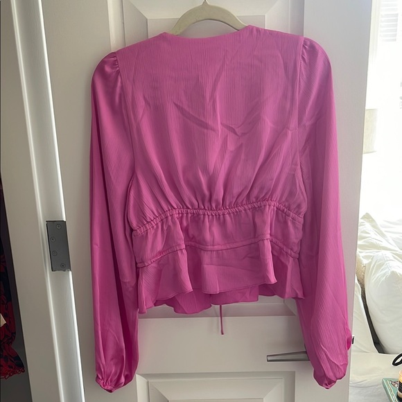Pink Ruffled Blouse from Revolve - Picture 3 of 3